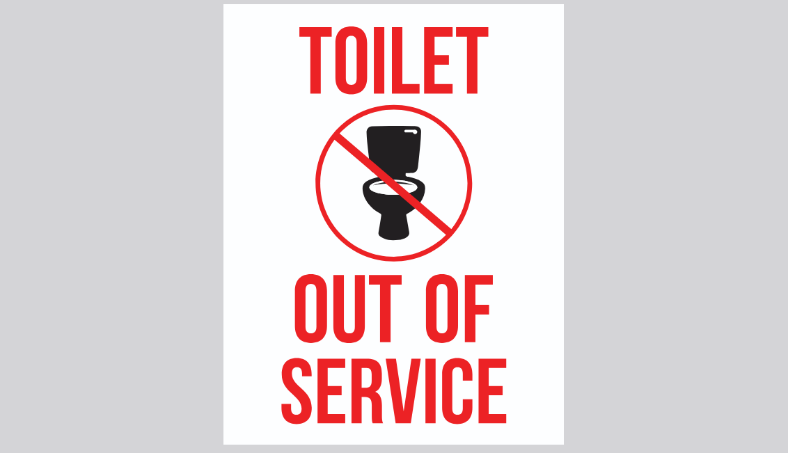 Printable Toilet Out of Service Signs Templates – Ready to Download