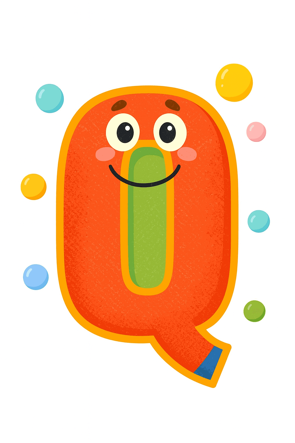 Letter Q coloring page