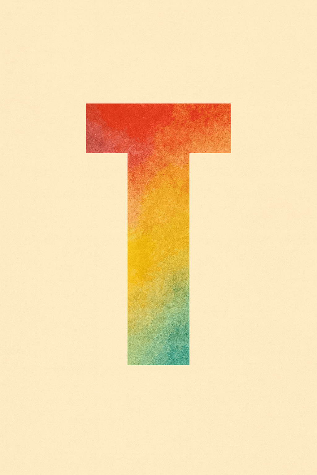 Letter T coloring page