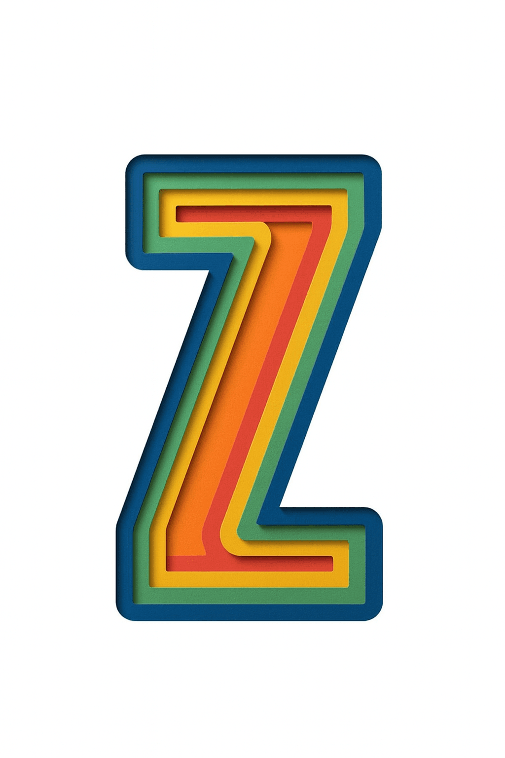 Letter Z coloring page